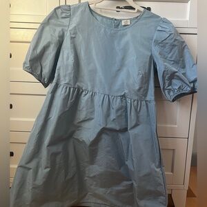 Wilfred Light Blue Puff Sleeve Dress